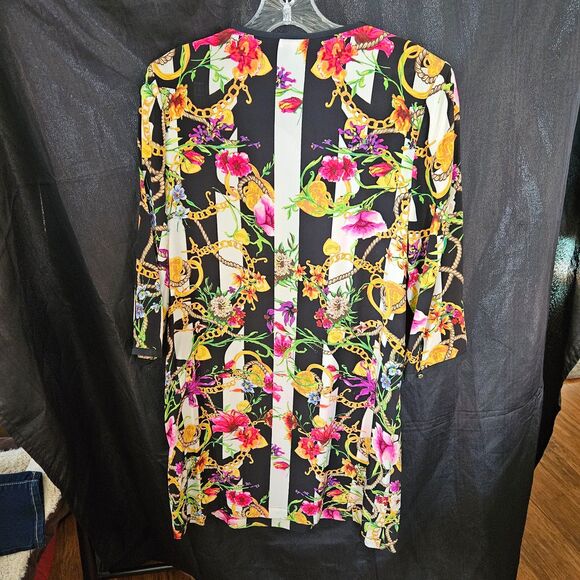 JUICY COUTURE Dress Stripes Floral Size 12 - Picture 4 of 6